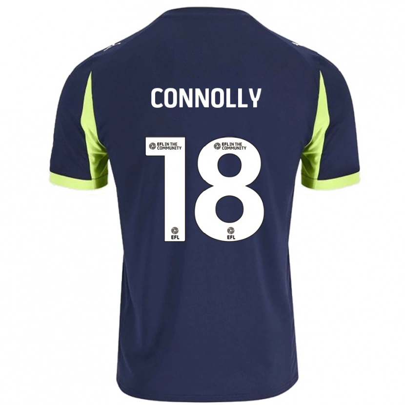 Danxen Damen James Connolly #18 Marine Fluoreszierendes Grün Auswärtstrikot Trikot 2025/26 T-Shirt