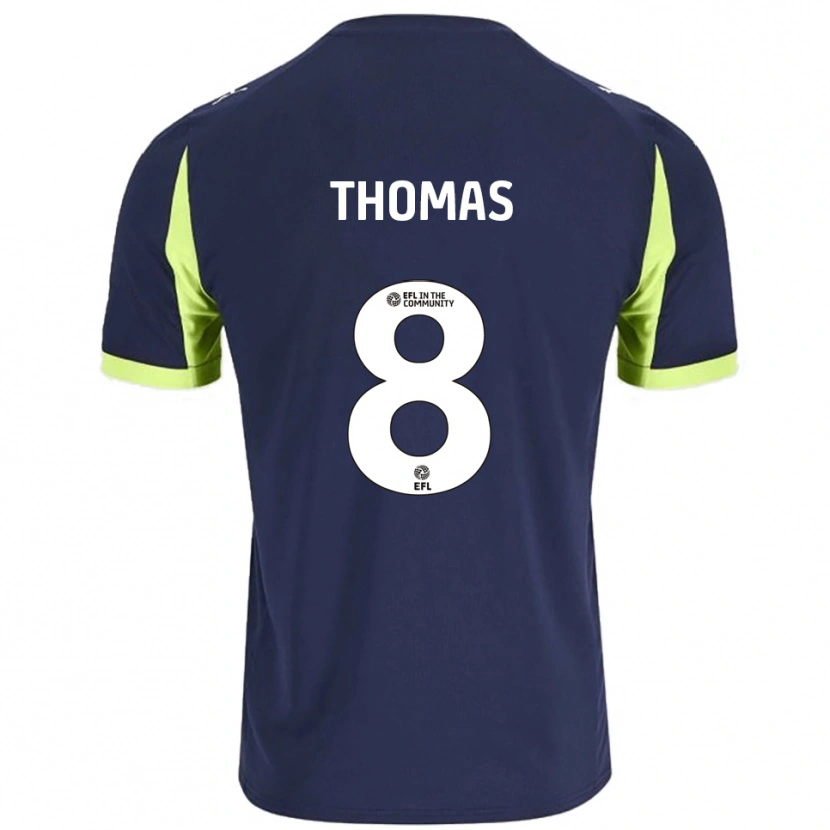 Danxen Damen Conor Thomas #8 Marine Fluoreszierendes Grün Auswärtstrikot Trikot 2025/26 T-Shirt