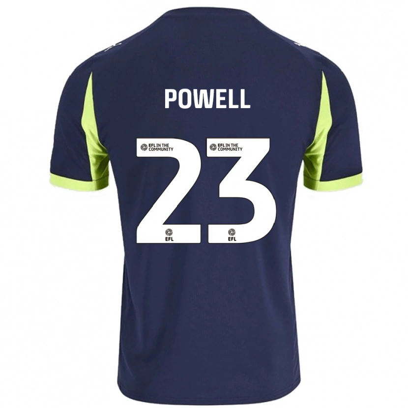 Danxen Damen Jack Powell #23 Marine Fluoreszierendes Grün Auswärtstrikot Trikot 2025/26 T-Shirt