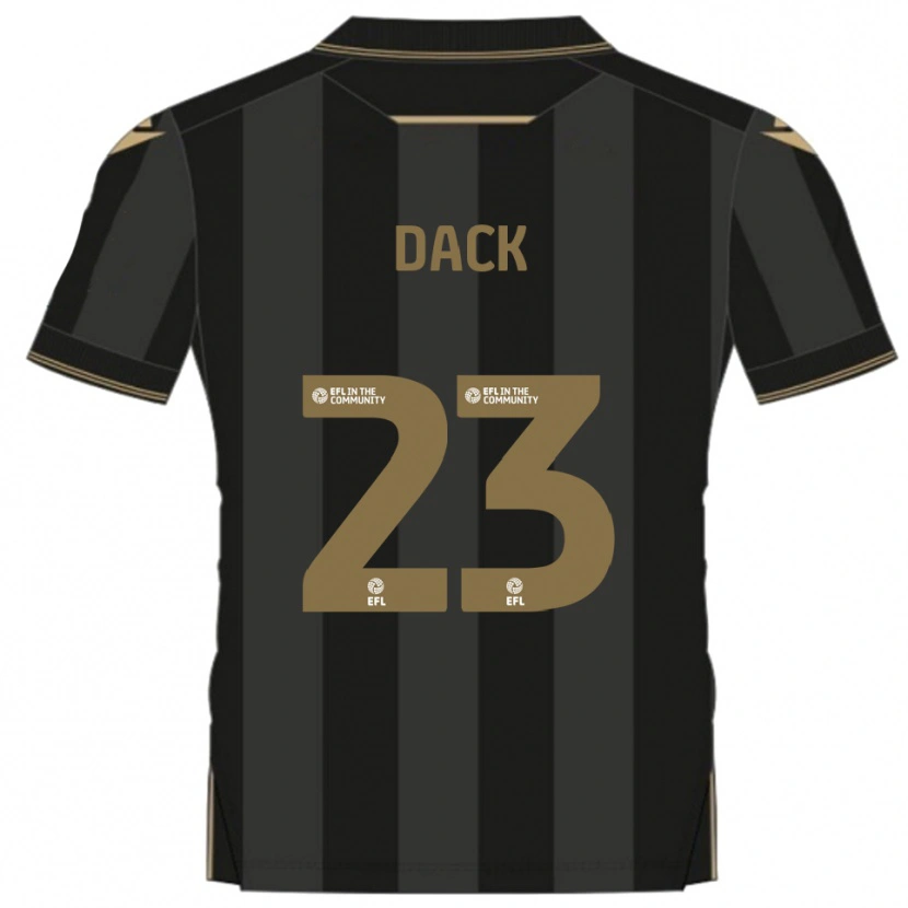 Danxen Damen Bradley Dack #23 Schwarz Gold Auswärtstrikot Trikot 2025/26 T-Shirt
