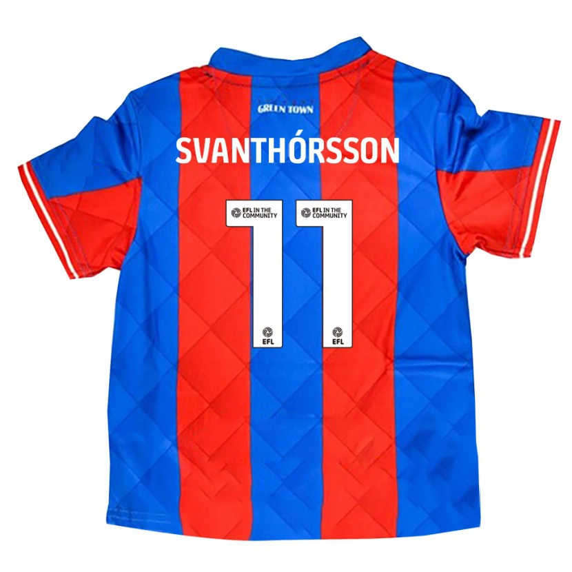 Danxen Damen Jason Dadi Svanthórsson #11 Blau Rot Weiß Auswärtstrikot Trikot 2025/26 T-Shirt