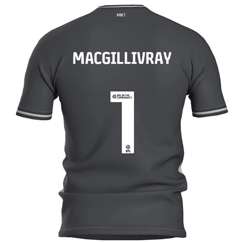 Danxen Damen Craig Macgillivray #1 Grau Silber Auswärtstrikot Trikot 2025/26 T-Shirt