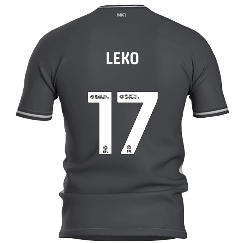Danxen Damen Jonathan Leko #17 Grau Silber Auswärtstrikot Trikot 2025/26 T-Shirt