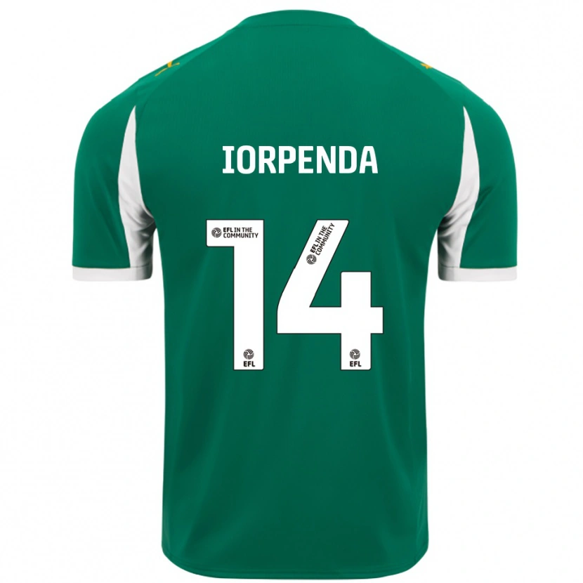 Danxen Damen Tom Iorpenda #14 Grün Weiß Auswärtstrikot Trikot 2025/26 T-Shirt