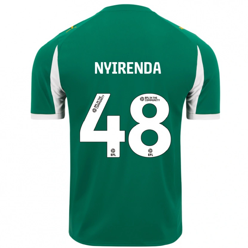 Danxen Damen Themba Nyirenda #48 Grün Weiß Auswärtstrikot Trikot 2025/26 T-Shirt