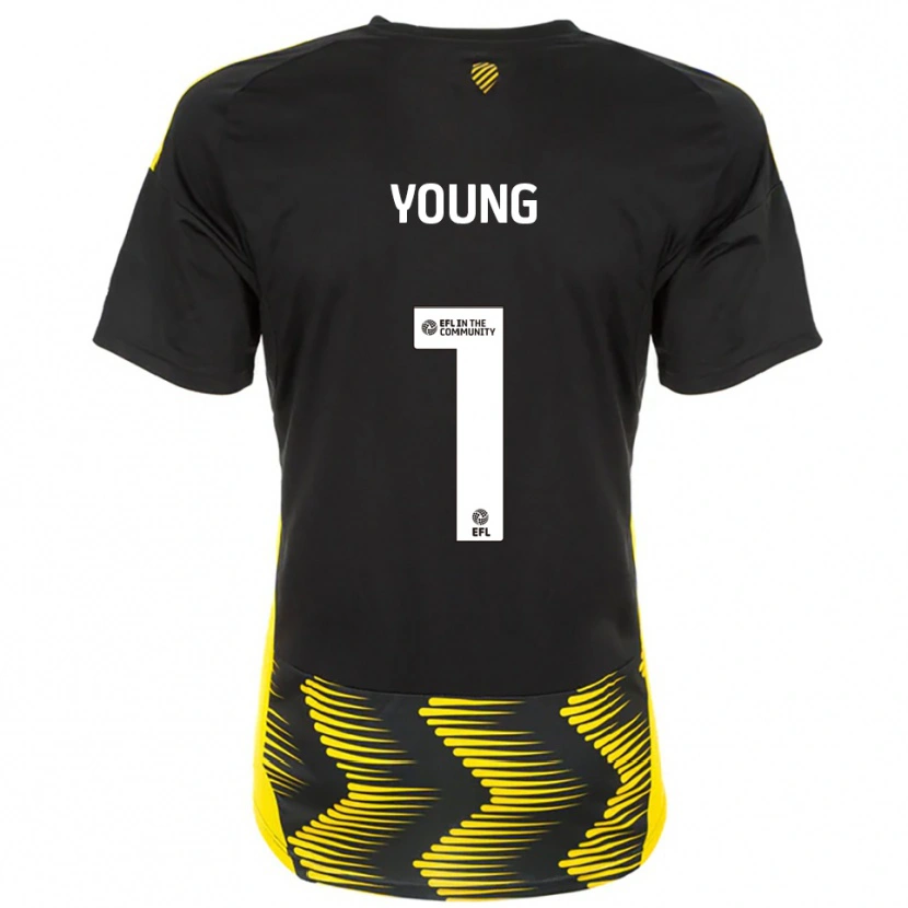 Danxen Damen Matthew Young #1 Schwarz Gelb Auswärtstrikot Trikot 2025/26 T-Shirt