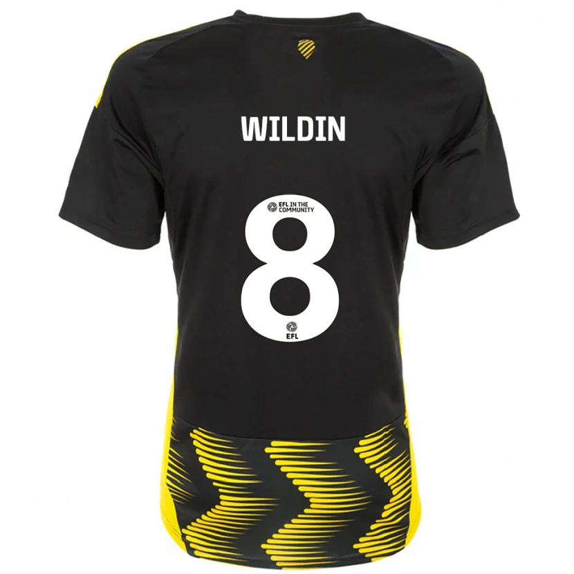 Danxen Damen Mia Wildin #8 Schwarz Gelb Auswärtstrikot Trikot 2025/26 T-Shirt