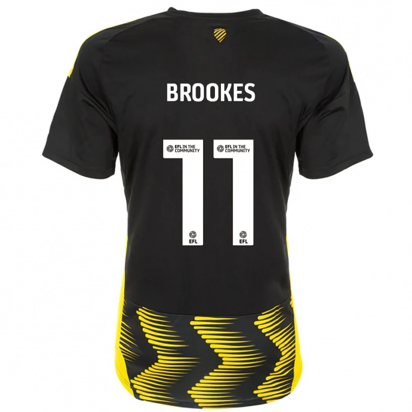 Danxen Damen Evie Brookes #11 Schwarz Gelb Auswärtstrikot Trikot 2025/26 T-Shirt