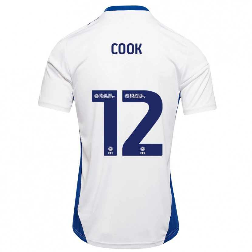 Danxen Damen Izzy Cook #12 Weiß Blau Auswärtstrikot Trikot 2025/26 T-Shirt