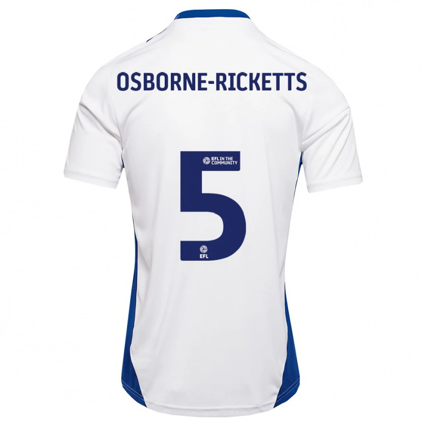 Danxen Damen Sahara Osborne-Ricketts #5 Weiß Blau Auswärtstrikot Trikot 2025/26 T-Shirt