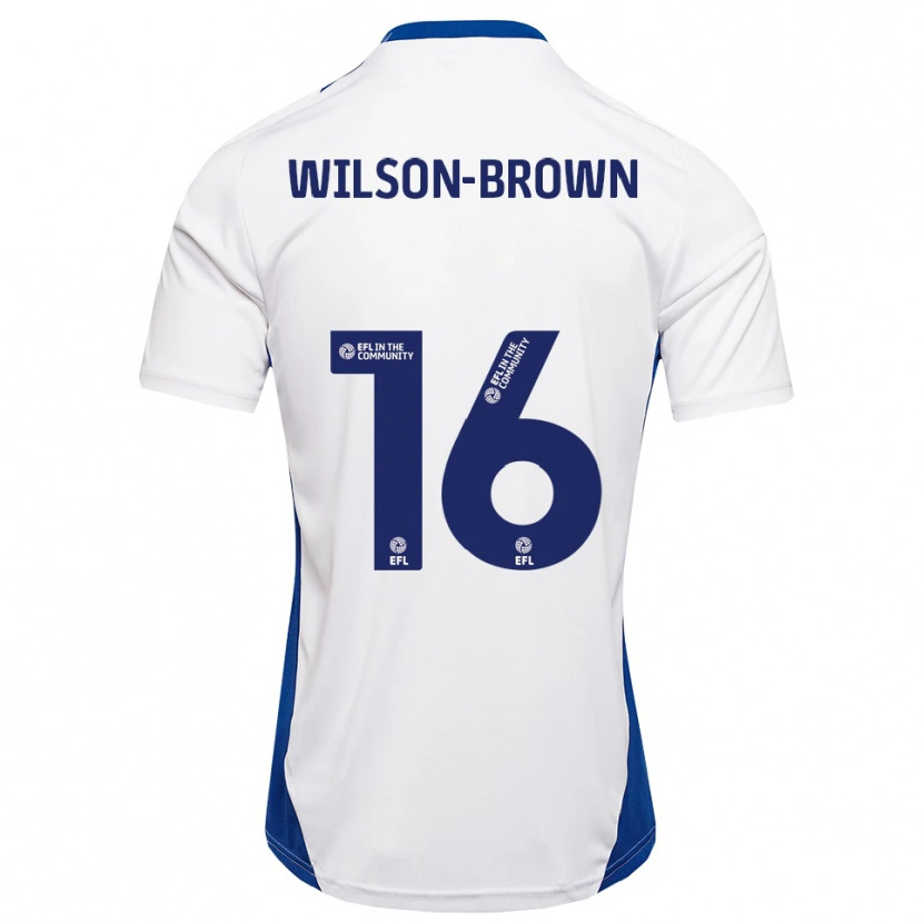 Danxen Damen Tom Wilson-Brown #16 Weiß Blau Auswärtstrikot Trikot 2025/26 T-Shirt