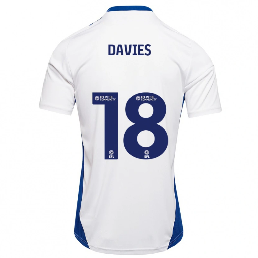 Danxen Damen Libby Davies #18 Weiß Blau Auswärtstrikot Trikot 2025/26 T-Shirt