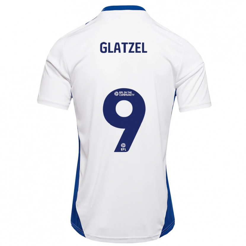 Danxen Damen Paul Glatzel #9 Weiß Blau Auswärtstrikot Trikot 2025/26 T-Shirt