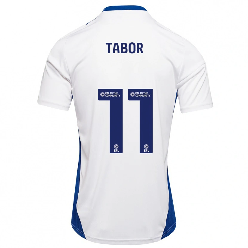 Danxen Damen Jake Tabor #11 Weiß Blau Auswärtstrikot Trikot 2025/26 T-Shirt