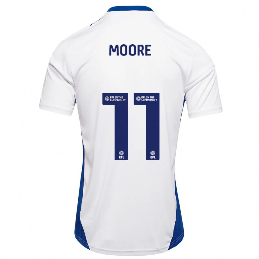 Danxen Damen Thomas Moore #11 Weiß Blau Auswärtstrikot Trikot 2025/26 T-Shirt