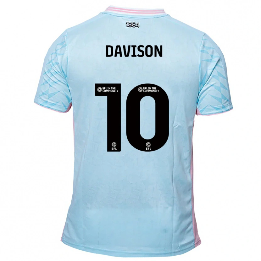 Danxen Damen Josh Davison #10 Himmelblau Pink Auswärtstrikot Trikot 2025/26 T-Shirt