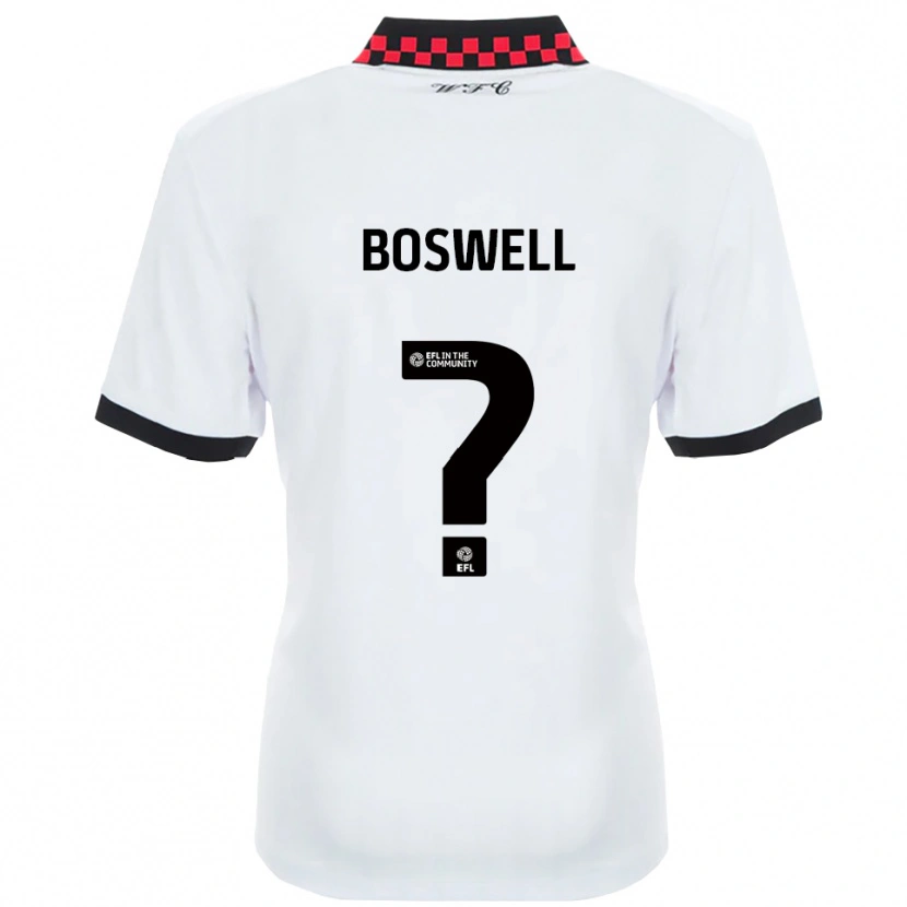 Danxen Damen Lucy Boswell #0 Weiß Schwarz Auswärtstrikot Trikot 2025/26 T-Shirt