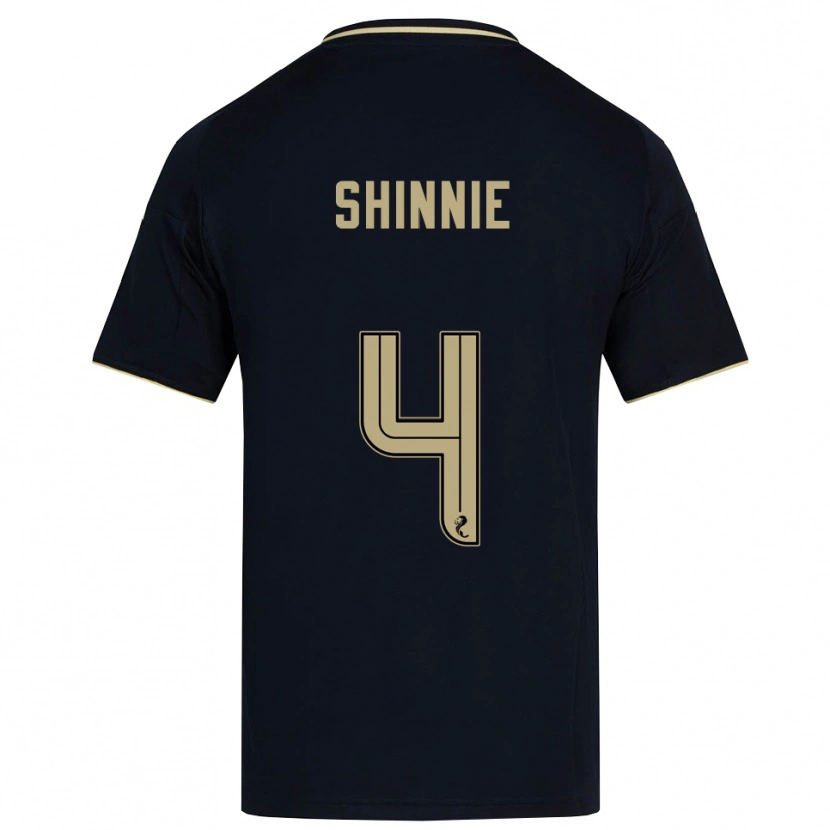 Danxen Damen Graeme Shinnie #4 Marine Gold Auswärtstrikot Trikot 2025/26 T-Shirt