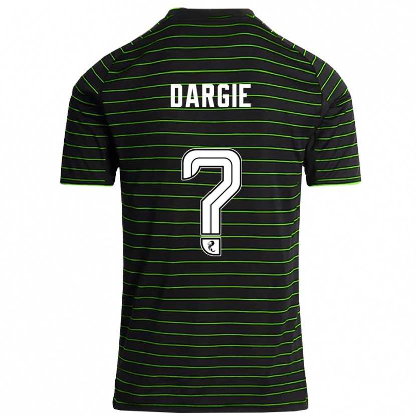 Danxen Damen Ryhs Dargie #0 Schwarz Grün Auswärtstrikot Trikot 2025/26 T-Shirt