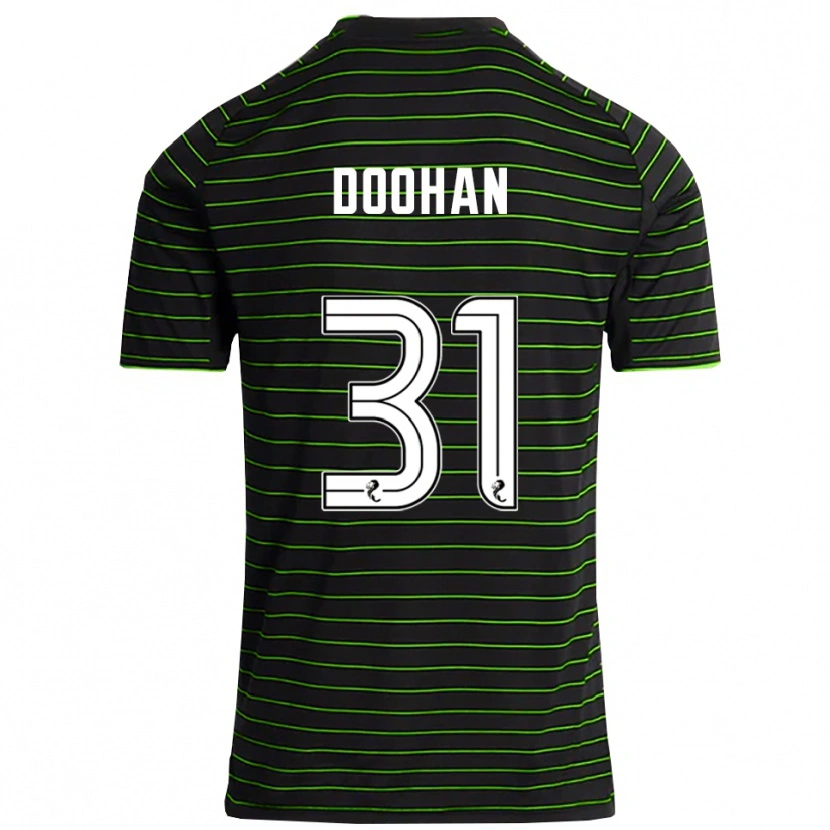 Danxen Damen Ross Doohan #31 Schwarz Grün Auswärtstrikot Trikot 2025/26 T-Shirt