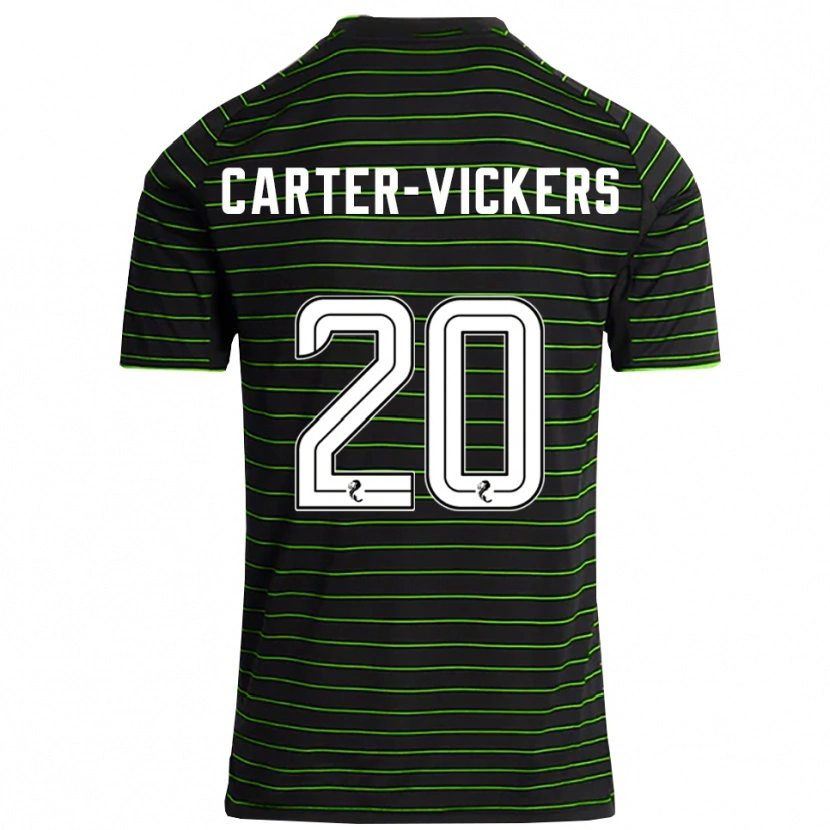 Danxen Damen Cameron Carter-Vickers #20 Schwarz Grün Auswärtstrikot Trikot 2025/26 T-Shirt