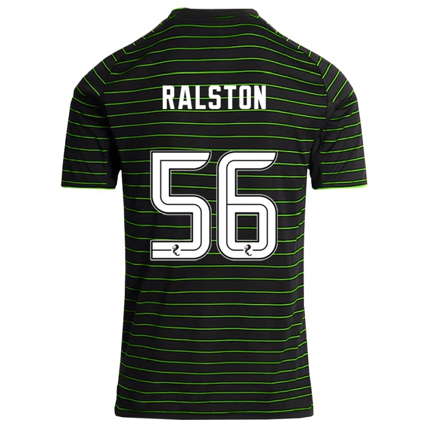 Danxen Damen Anthony Ralston #56 Schwarz Grün Auswärtstrikot Trikot 2025/26 T-Shirt