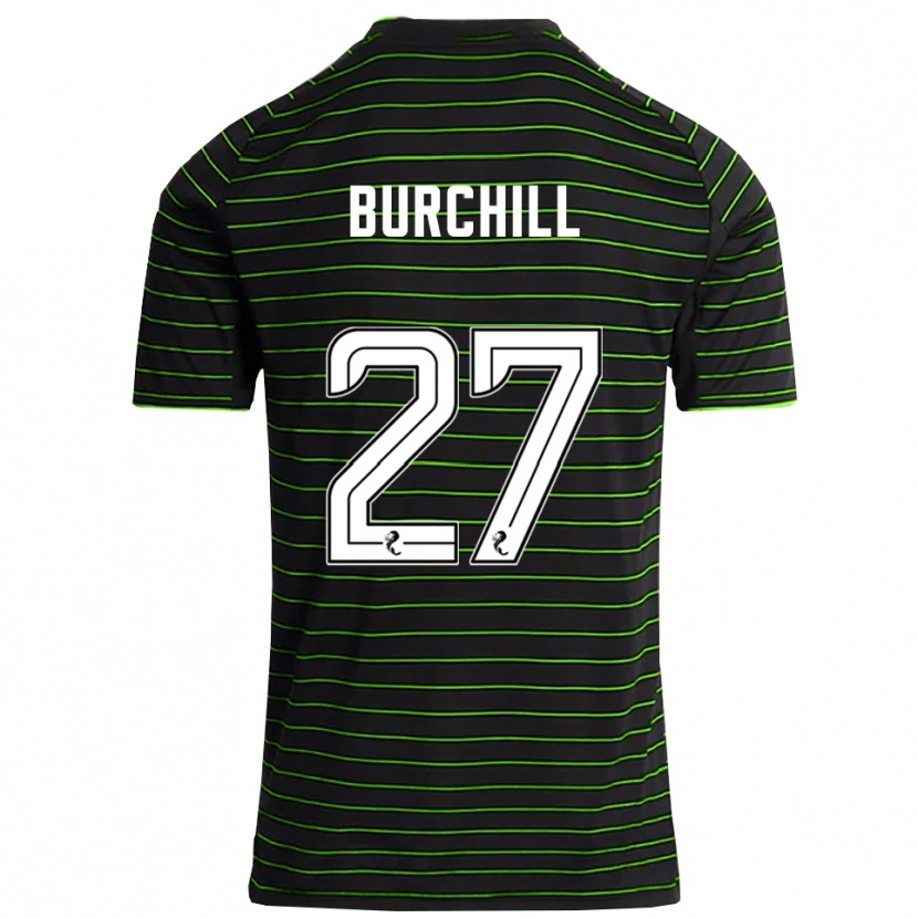 Danxen Damen Tiree Burchill #27 Schwarz Grün Auswärtstrikot Trikot 2025/26 T-Shirt