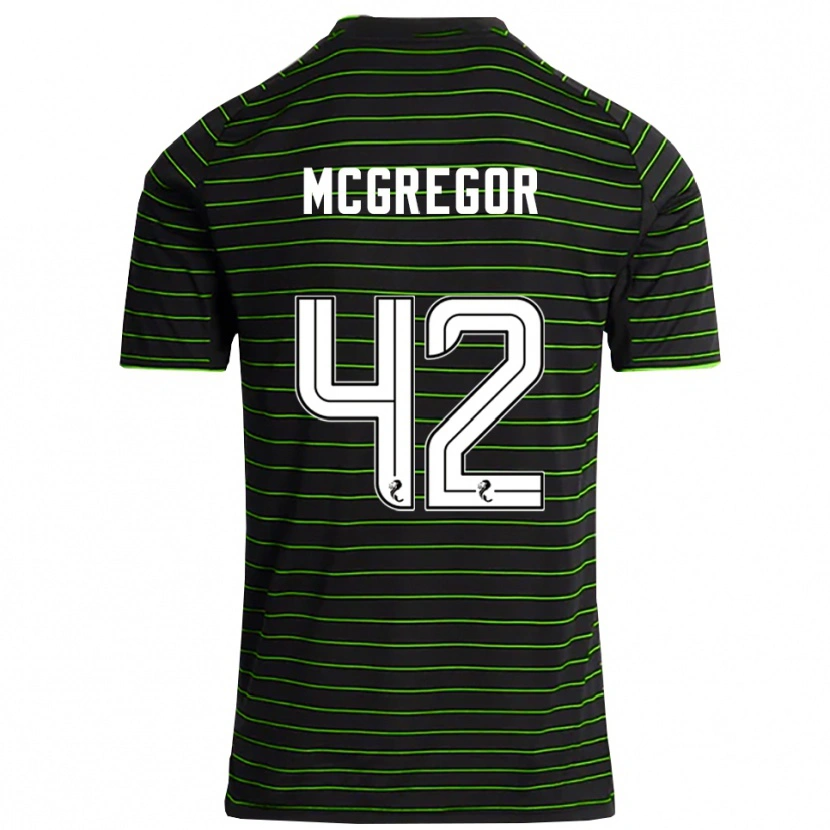 Danxen Damen Callum Mcgregor #42 Schwarz Grün Auswärtstrikot Trikot 2025/26 T-Shirt