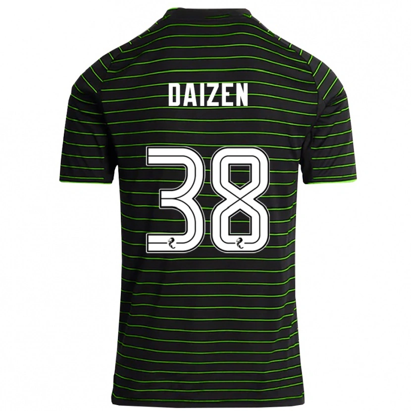 Danxen Damen Daizen Maeda #38 Schwarz Grün Auswärtstrikot Trikot 2025/26 T-Shirt