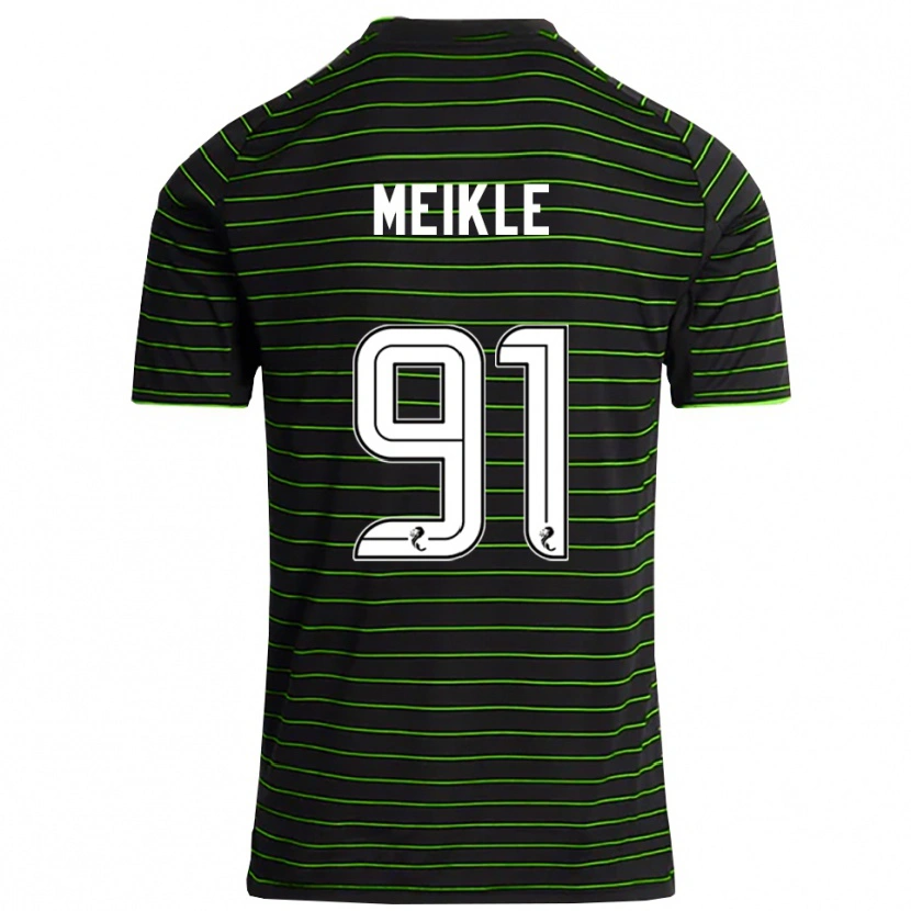 Danxen Damen Jamie Meikle #91 Schwarz Grün Auswärtstrikot Trikot 2025/26 T-Shirt