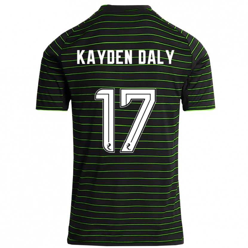 Danxen Damen Kayden Daly #17 Schwarz Grün Auswärtstrikot Trikot 2025/26 T-Shirt