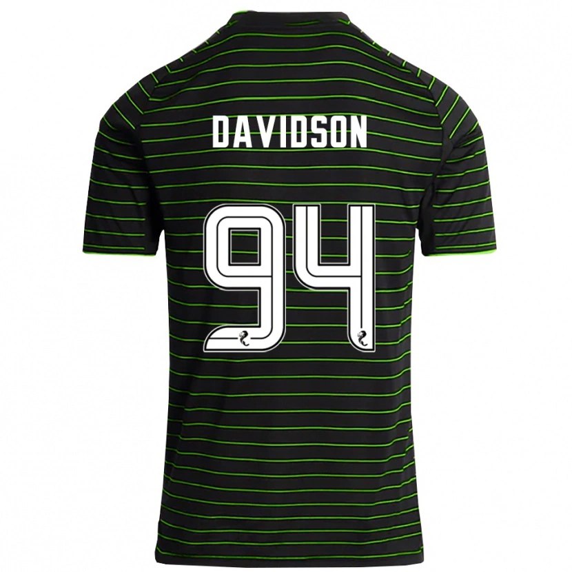 Danxen Damen Bruno Davidson #94 Schwarz Grün Auswärtstrikot Trikot 2025/26 T-Shirt