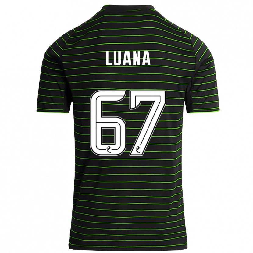 Danxen Damen Luana Muñoz #67 Schwarz Grün Auswärtstrikot Trikot 2025/26 T-Shirt