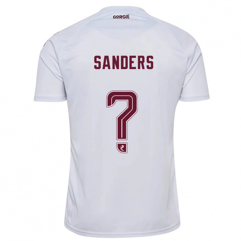 Danxen Damen Charlie Sanders #0 Weiß Burgunderrot Auswärtstrikot Trikot 2025/26 T-Shirt