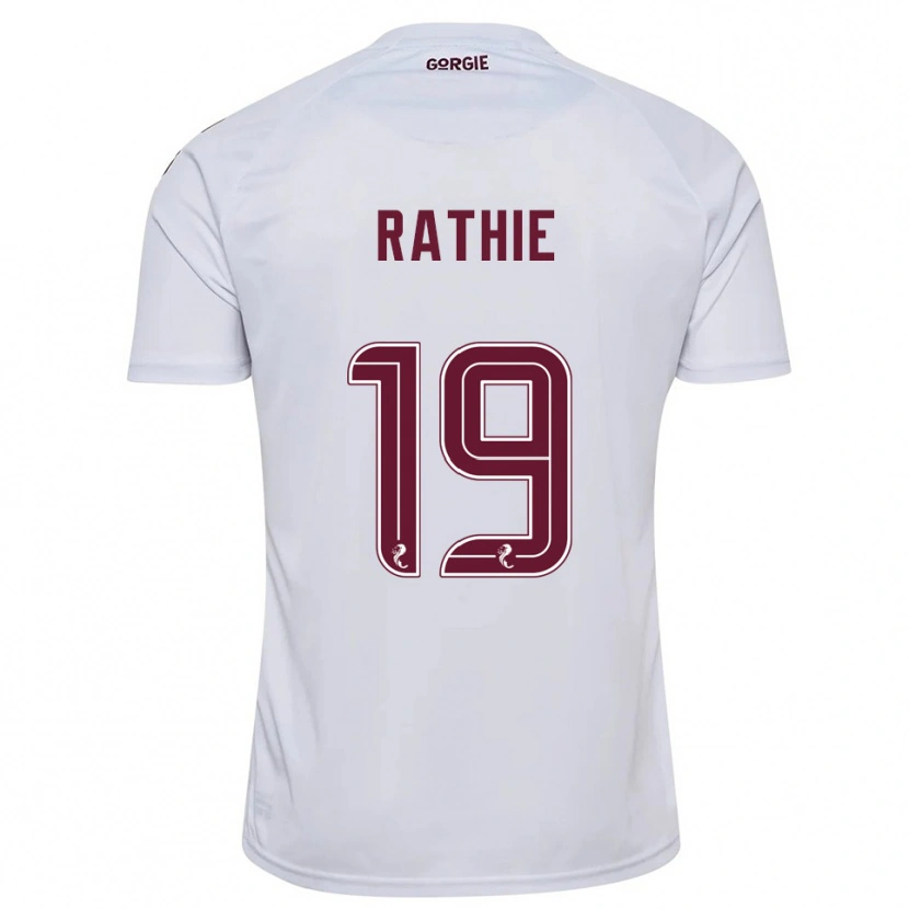 Danxen Damen Luke Rathie #19 Weiß Burgunderrot Auswärtstrikot Trikot 2025/26 T-Shirt