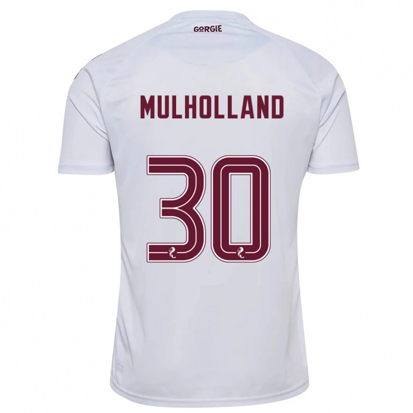 Danxen Damen James Mulholland #30 Weiß Burgunderrot Auswärtstrikot Trikot 2025/26 T-Shirt