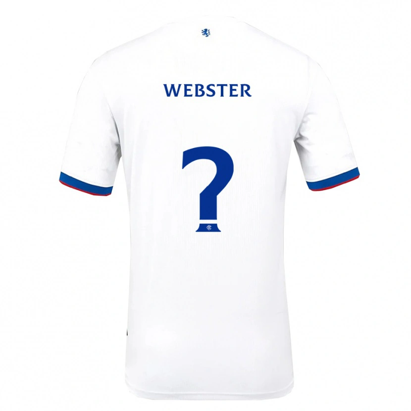 Danxen Damen Kristian Webster #0 Weiß Rot Blau Auswärtstrikot Trikot 2025/26 T-Shirt