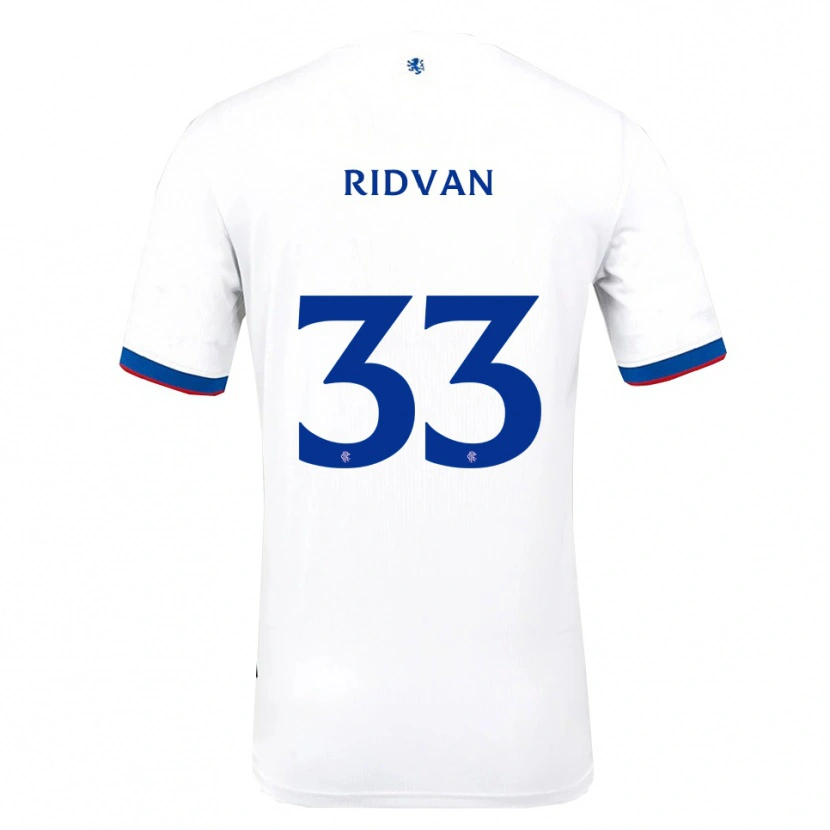 Danxen Damen Rıdvan Yılmaz #33 Weiß Rot Blau Auswärtstrikot Trikot 2025/26 T-Shirt