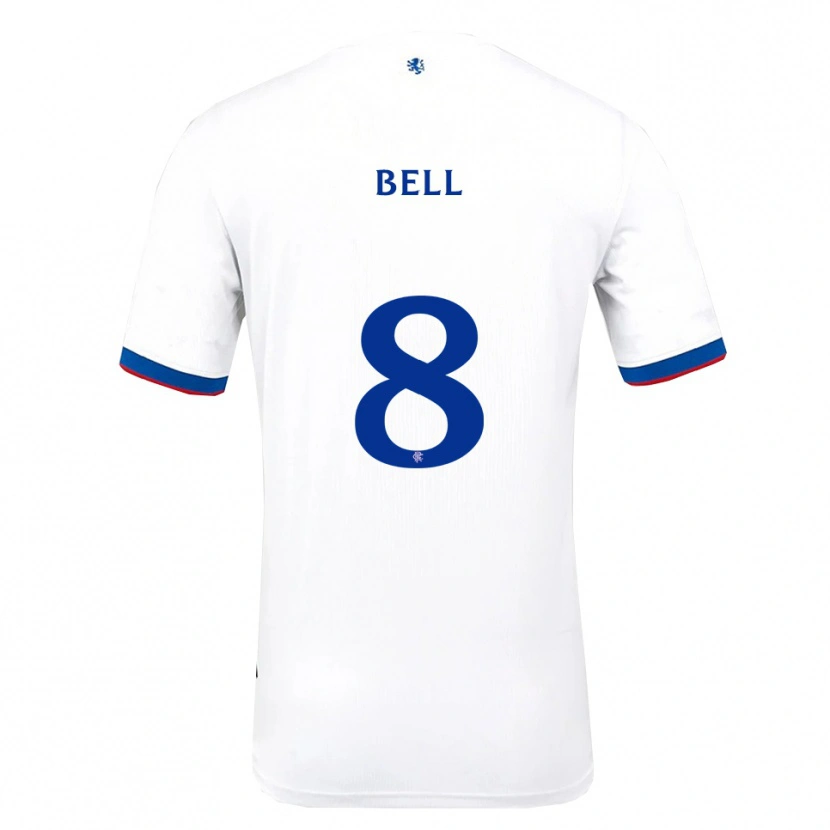 Danxen Damen Cameron Bell #8 Weiß Rot Blau Auswärtstrikot Trikot 2025/26 T-Shirt