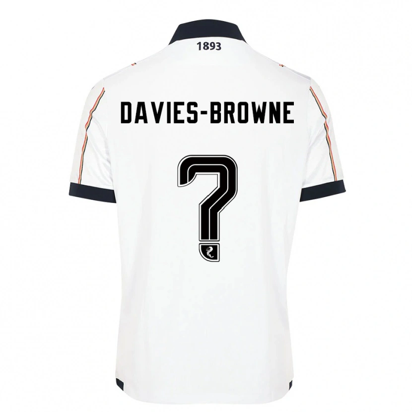 Danxen Damen Tobias Davies-Browne #0 Weiß Marine Rot Auswärtstrikot Trikot 2025/26 T-Shirt