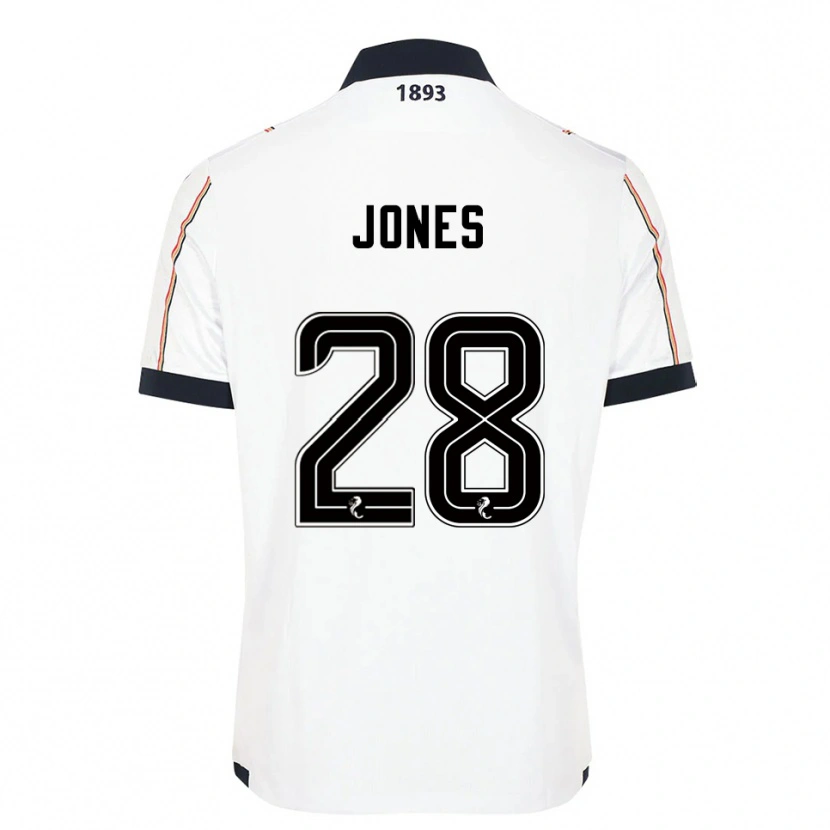 Danxen Damen Callum Jones #28 Weiß Marine Rot Auswärtstrikot Trikot 2025/26 T-Shirt