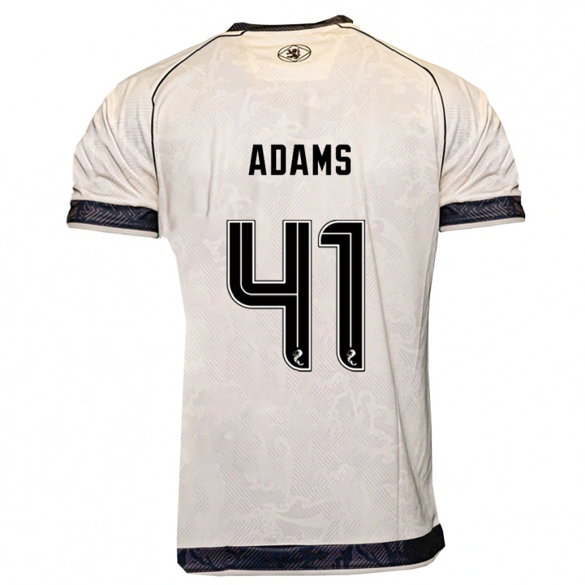 Danxen Damen Ruairidh Adams #41 Weiß Schwarz Auswärtstrikot Trikot 2025/26 T-Shirt