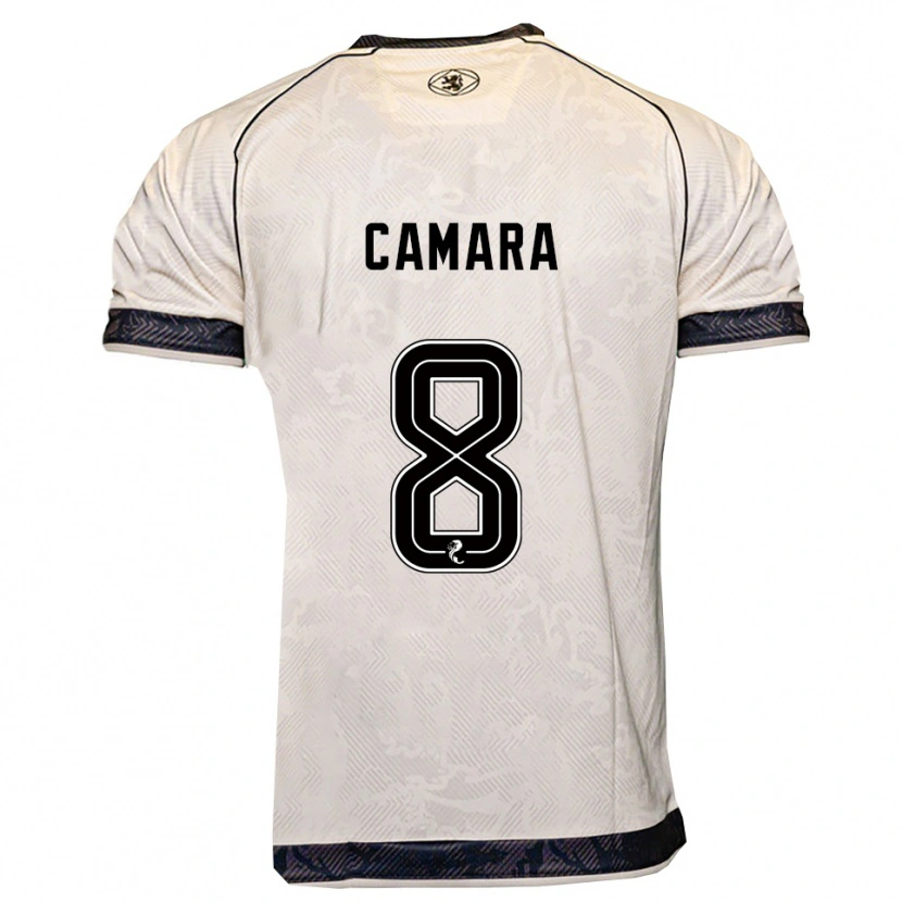 Danxen Damen Panutche Camara #8 Weiß Schwarz Auswärtstrikot Trikot 2025/26 T-Shirt