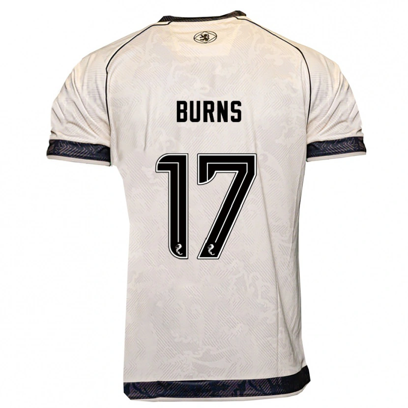 Danxen Damen Megan Burns #17 Weiß Schwarz Auswärtstrikot Trikot 2025/26 T-Shirt