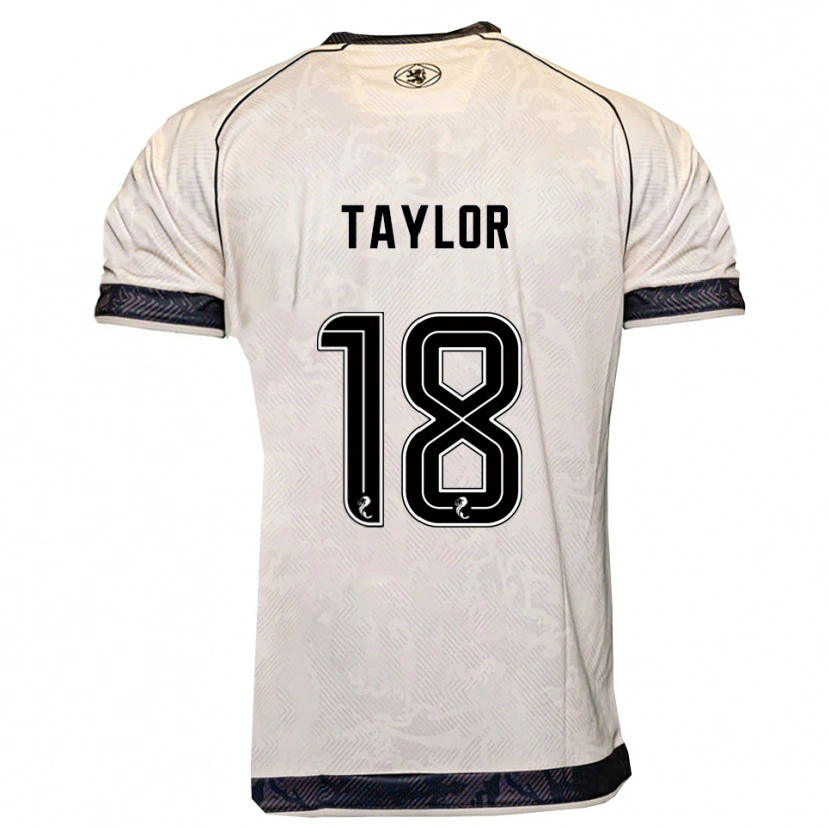 Danxen Damen Amy Taylor #18 Weiß Schwarz Auswärtstrikot Trikot 2025/26 T-Shirt
