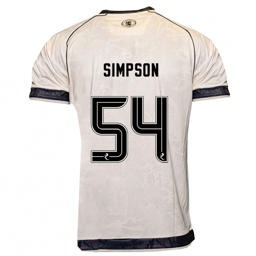 Danxen Damen Finlay Simpson #54 Weiß Schwarz Auswärtstrikot Trikot 2025/26 T-Shirt