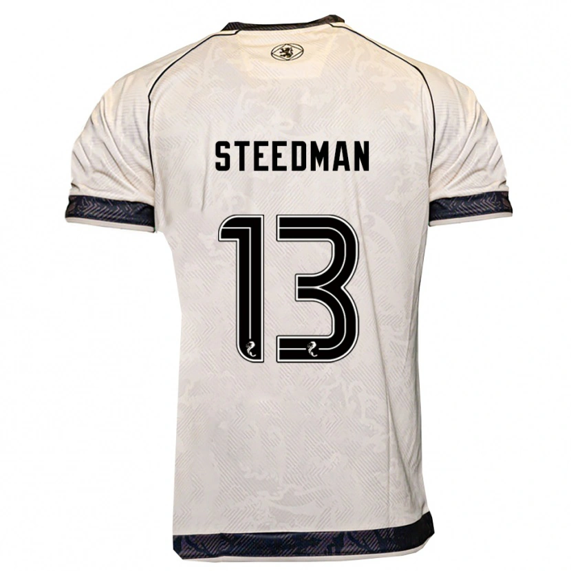 Danxen Damen Morgan Steedman #13 Weiß Schwarz Auswärtstrikot Trikot 2025/26 T-Shirt