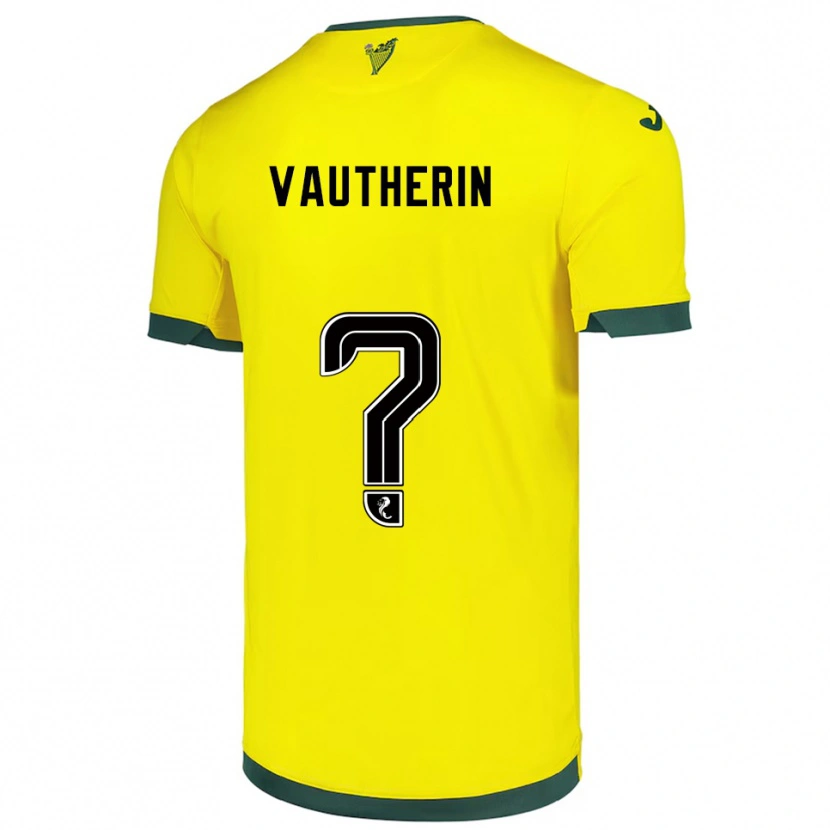 Danxen Damen Sam Vautherin #0 Gelb Grün Auswärtstrikot Trikot 2025/26 T-Shirt
