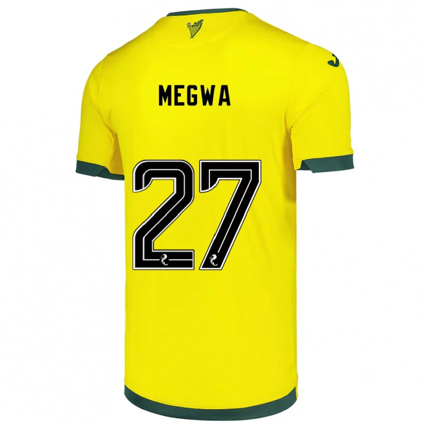 Danxen Damen Kanayo Megwa #27 Gelb Grün Auswärtstrikot Trikot 2025/26 T-Shirt