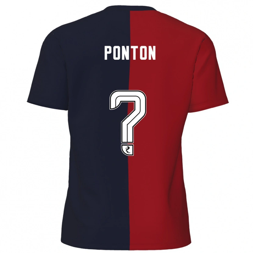 Danxen Damen Chloe Ponton #0 Rot Marine Auswärtstrikot Trikot 2025/26 T-Shirt
